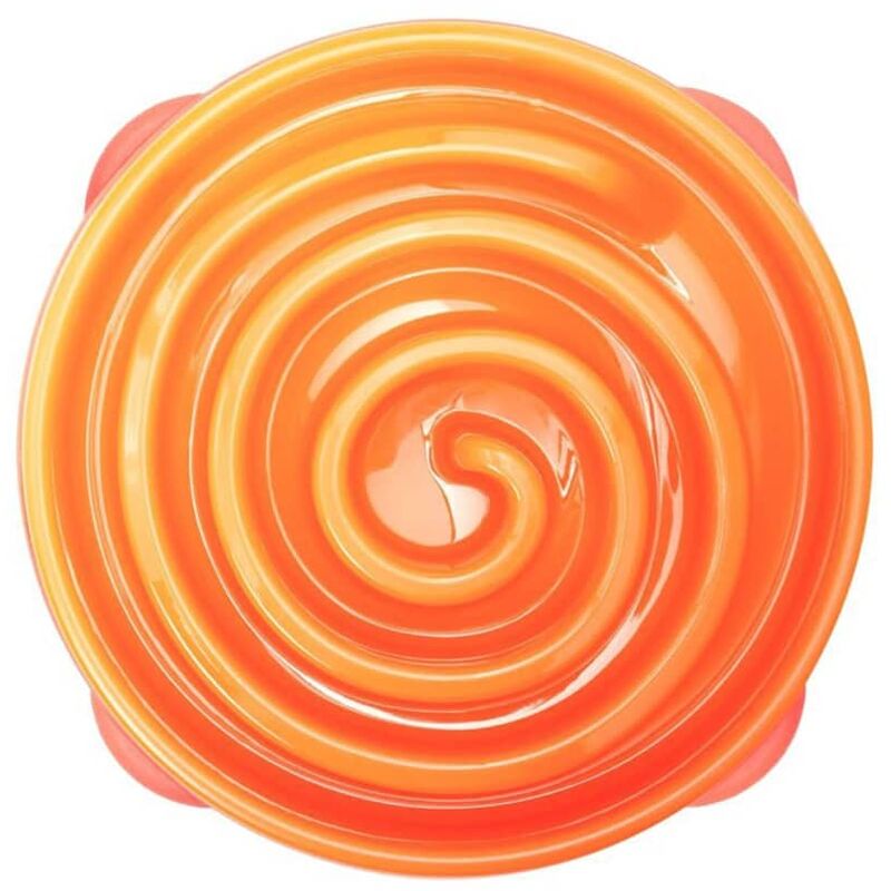 

Comedero lento para perros Slo Bowl naranja coral 1577 - Naranja - Outward Hound