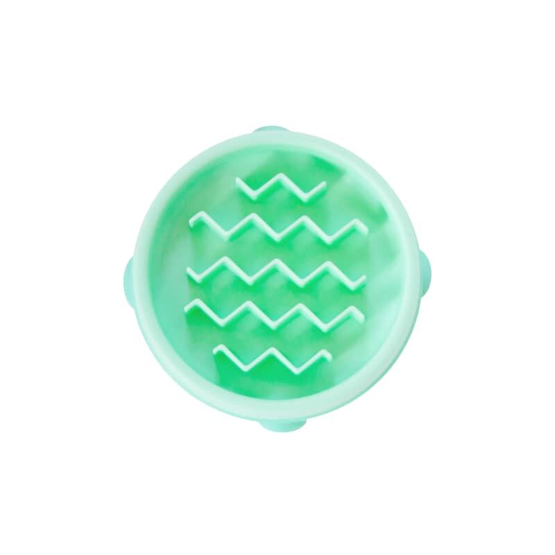 

Comedero lento para perros Slo Bowl olas menta XS - Verde - Outward Hound