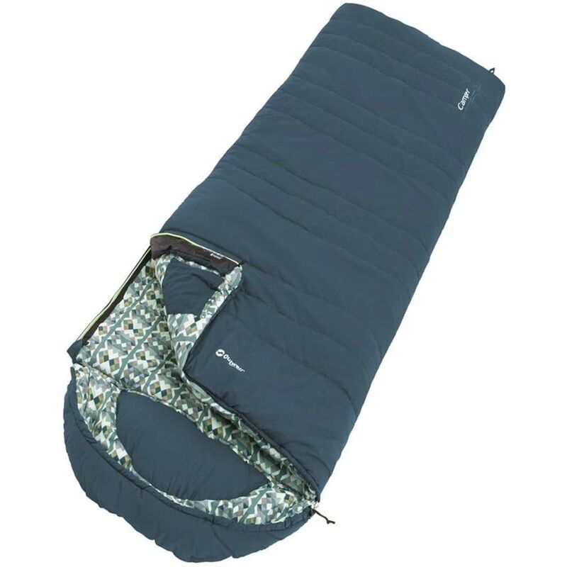 

Outwell Saco de dormir Camper cremallera izquierda azul - Azul