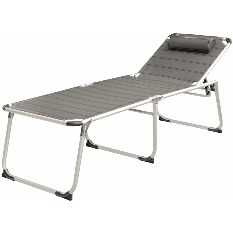 

Tumbona plegable New Foundland XL aluminio gris 410076 - Gris - Outwell