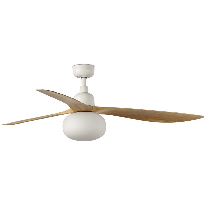 Faro Barcelona - Ventilateur de plafond extérieur Outwood dc bl-ch E27