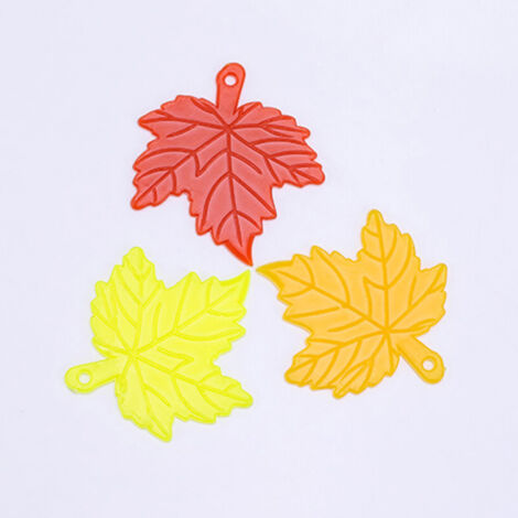 Ouvre-Boîte Universel Compact en Plastique pour Colis, Enveloppes et Cartons - Style Feuille d'Érable 4.5x5cm