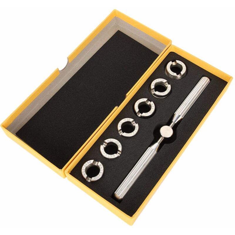 Dolaso - Ouvre-boîtier de montre Ensemble d'ouverture de boîtier de montre 7 pièces 5