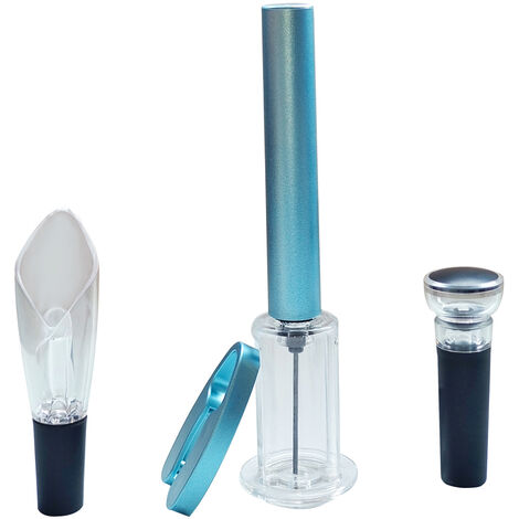 Ouvre-bouteille avec coupe-feuille Coffret cadeau pour les amateurs de vin Ouvre-bouteille de vin à pression d'air avec pompe à vin