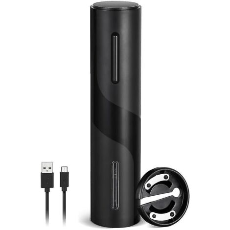 Ouvre-bouteille électrique rechargeable, tire-bouchon automatique en un clic, sans fil, avec capsule.