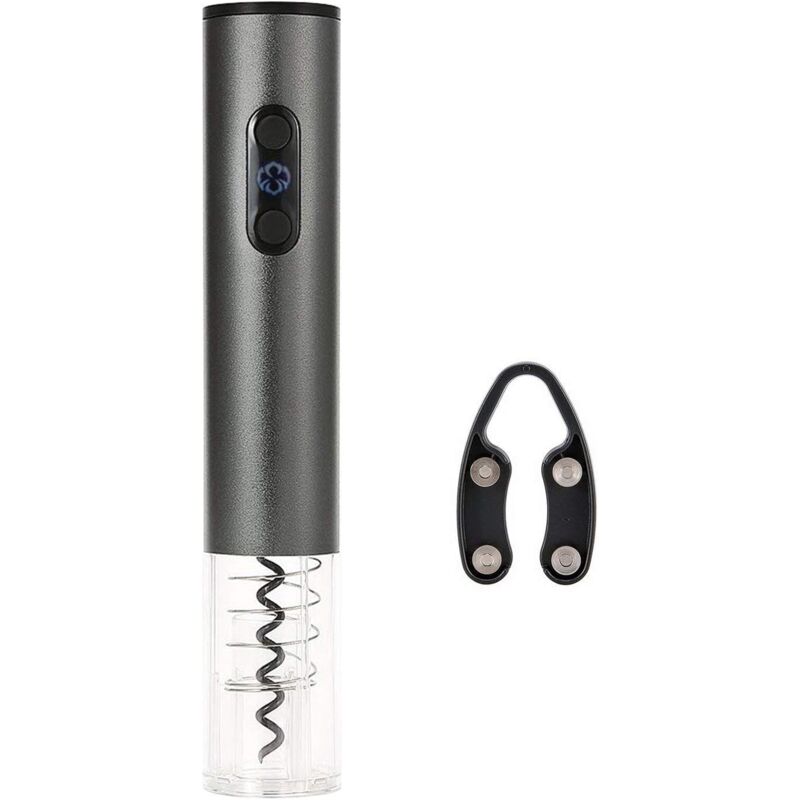 KZQ - Ouvre-Bouteille Électrique, Tire-Bouchon Électrique, Décapsuleur Automatique, Ensemble Ouvre-Vin avec Tire-Bouchon Automatique et Coupe-Capsule