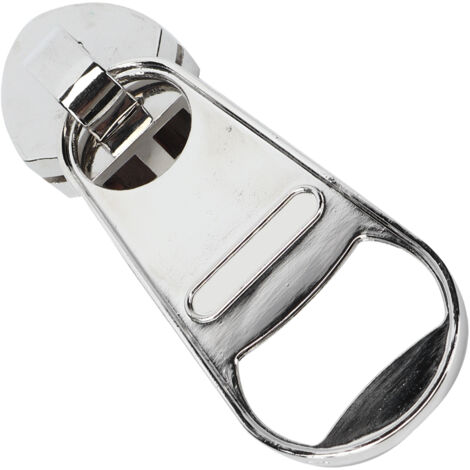 Ouvre-bouteille en alliage de zinc en forme de fermeture éclair magnétique pour réfrigérateur, décoration pour maison, bar et fêtes.