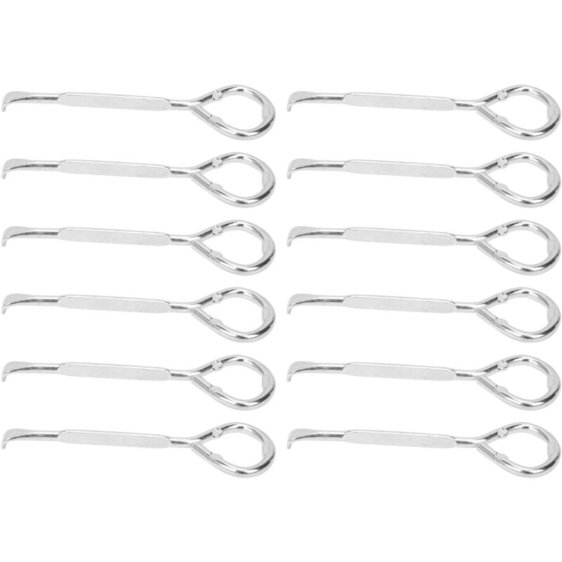 Ouvre Bouteilles Lot de 12, Ouvre-boîte de Peinture en Acier, outil de cuisine de pince de couvercle de bouteille en acier inoxydable, ouvre-boîte