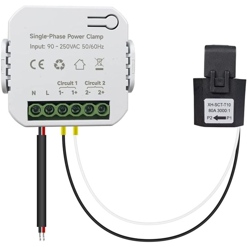 Rapanda - Ouvre-porte de garage WiFi, contrôle app, télécommande, prend en charge Alexa Google Home, passerelle Zigbee2MQTT requise, 1 pièce