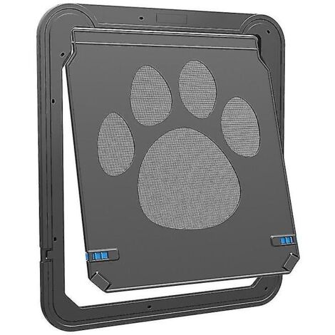 Ouvre-porte pour chien et chat - Ouverture de porte contrôlée - Écran électronique - Protection de fenêtre - Mur - Moustique