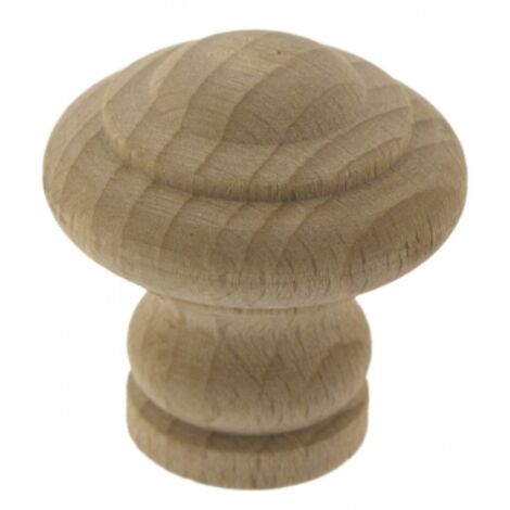 Ouvre&Déco – Bouton de porte et tiroir de meuble et placard en bois brut Ø 30 mm, LYONNAIS