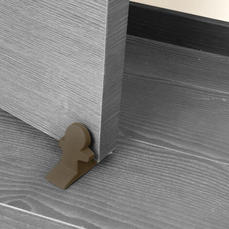 Ouvre&Déco – Butée de porte sol BUDDY, Caoutchouc marron brun