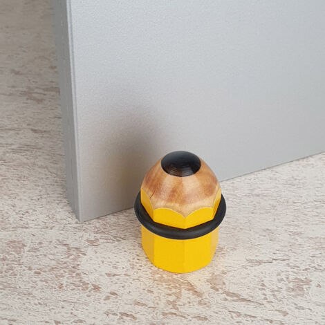 Butoir De Porte Antidérapant Relaxdays - 2 Pièces Argenté, Acier/caoutchouc, 20,5 Cm - Neuf