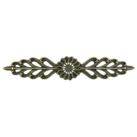 Ouvre&Déco – Décoration motif fleur et feuilles en Laiton Patiné, MOTIF