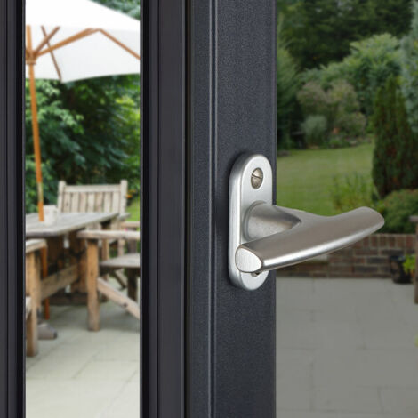 Ouvre&Déco – Poignée de fenêtre crémone Aluminium anodisé argent F1 ou doré F2, CHAMONIX