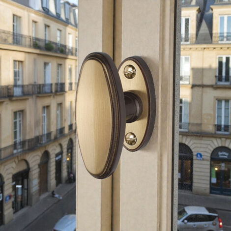 Ouvre&Déco – Poignée de fenêtre crémone HAUSSMANN, Laiton doré patiné