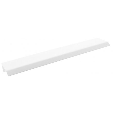Ouvre&Deco – Poignée de meuble aluminium blanc entraxe 128 mm – Design moderne CURVE – Largeur 200 mm – Hauteur 31 mm pour portes et tiroirs