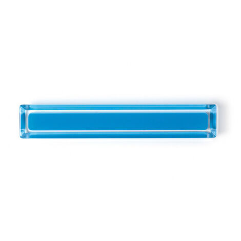 Ouvre&Déco – Poignée de meuble en transparent bleu entraxe 96mm, CORE