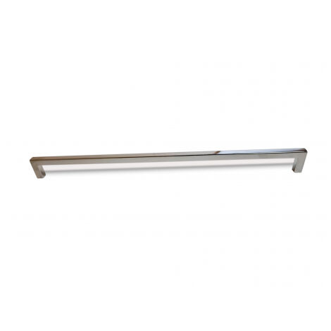 Ouvre&Deco – Poignée de meuble en zamak poli chrome 320 mm – Entraxe 320 mm – Largeur 322 mm – Hauteur 7 mm – Épaisseur 27 mm
