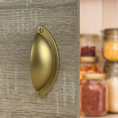 Ouvre&Déco – Poignée de meuble KOKY, nylon doré mat entraxe 64 mm