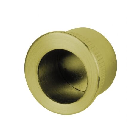Ouvre&Deco – Poignée de porte coulissante encastrable en laiton poli brillant – Diamètre 29mm – Pour espaces modernes et élégants