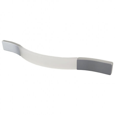Ouvre&Déco – Poignée de porte ou tiroir de meuble en plastique mat effet givré entraxe 160 mm, HUDSON