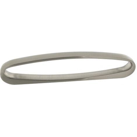 Ouvre&Déco – Poignée de porte ou tiroir de meuble en zamak finition nickel mat entraxe 128 mm, ELLIPSE
