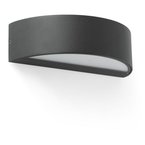 OVAL Aplique gris oscuro