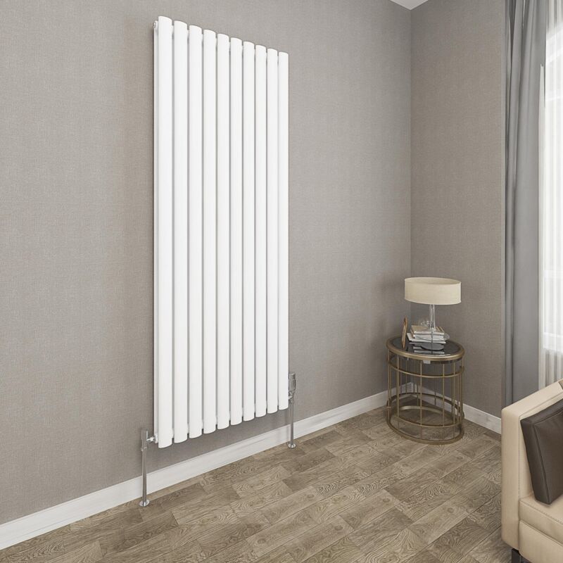 Image of 1600x590mm White Double Oval Column Radiator&hellip;
