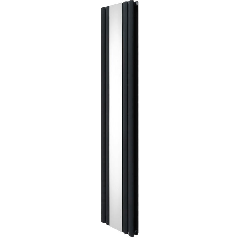 Monster-shop - Oval Mirror Radiator - 1800mm X 380mm - Anthracite Grey