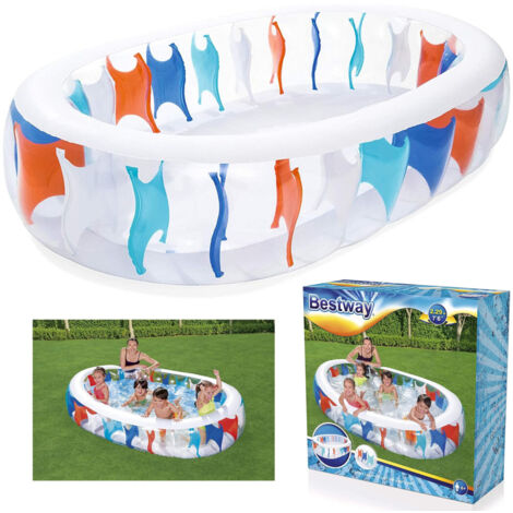 Oval Piscina 229x152x51 Cm Expenditure Bords For Family Children Estates