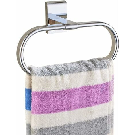 Oval Towel Ring Contemporary Style Stainless Steel 304 Chrome Bathroom Accessories (Towel Ring)