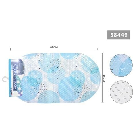 HAC24 4X Antirutsch Einlag für Badewann Dusche Duschmatte Wanneneinlage  lila blau