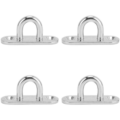 Ovale Edelstahlklemme 304 – 4er-Pack – 5-mm-Befestigungsring für Decke und Wand
