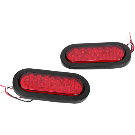 Ovale LED-Rückleuchten für Anhänger, 22 Dioden, 2er-Set
