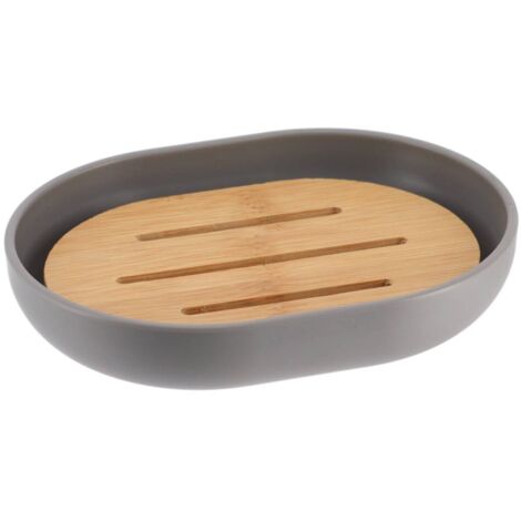 Ovale seifenschale ps bambus - bambusgrau - Tendance