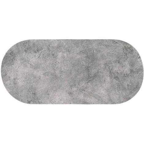 Ovale weiche absorbierende matte 45x100cm - rohe natur - Tendance