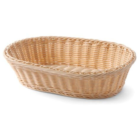 Ovaler Brotkorb aus Polyrattan - Hendi 561003