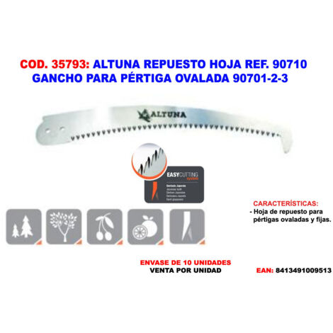 Ovaler Haken für Mast ALTUNA REP.BLADE 90710 90701-2-3