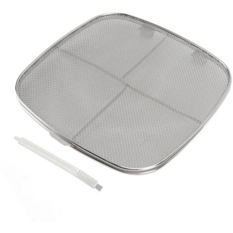 Ovaler Spritzschutz aus Edelstahl 304 für Fritteuse und Grill, doppelter Schutz für den Hausgebrauch.