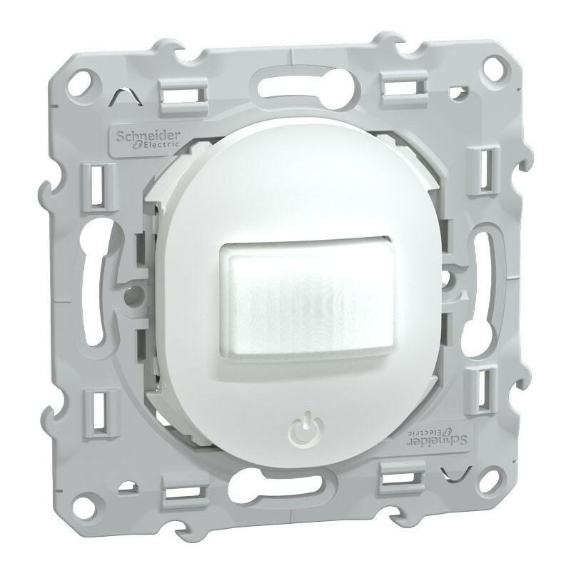 Schneider Electric - Ovalis - détecteur de présence et de mouvement - toutes charges - 3 fils - Blanc (S320523)