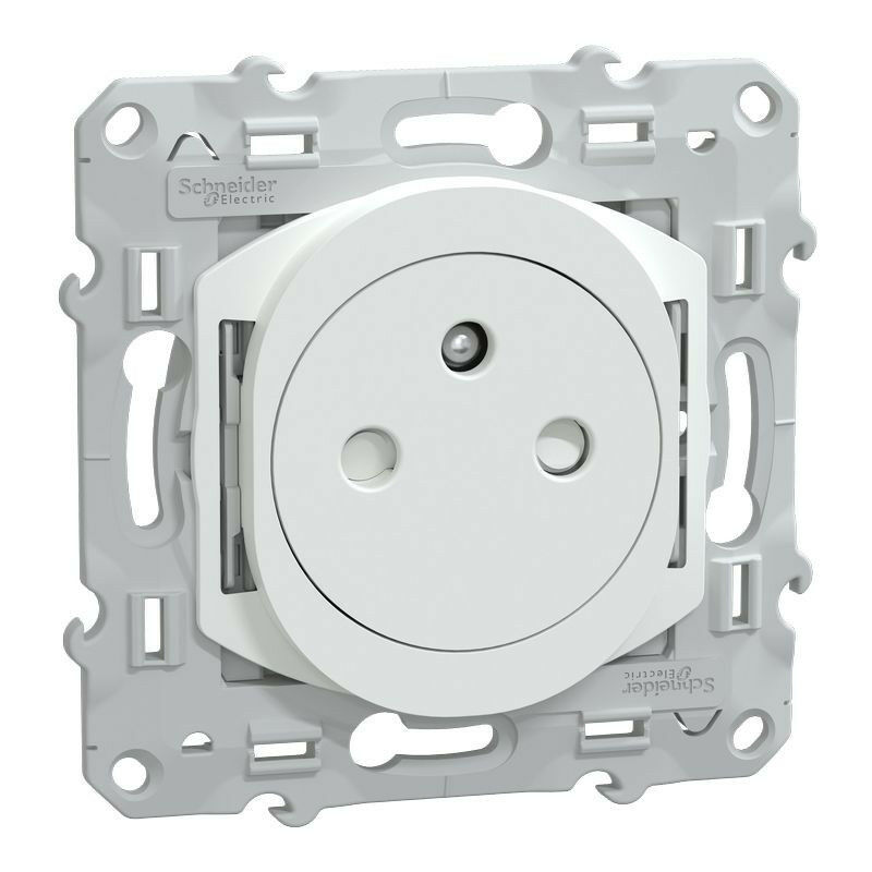Schneider Electric - Ovalis - Lot de 108 2P+T affleurantes - 16A - Blanc - sans emballage unitaire (S320052P)