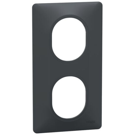 Plaque De Conduit ALVAIS Schneider ALB85139 - Anthracite Sable, Simple (Neuf Démo)