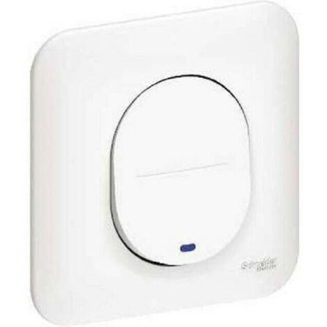 Ovalis - poussoir à fermeture lumineux -LED bleu localisation - fixation par vis (S260276)