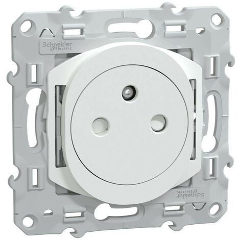 Prise Murale Legrand Dooxie EasyRéno 16A Avec Terre - Faible Profondeur 22mm, Blanc - Fabriqué En France