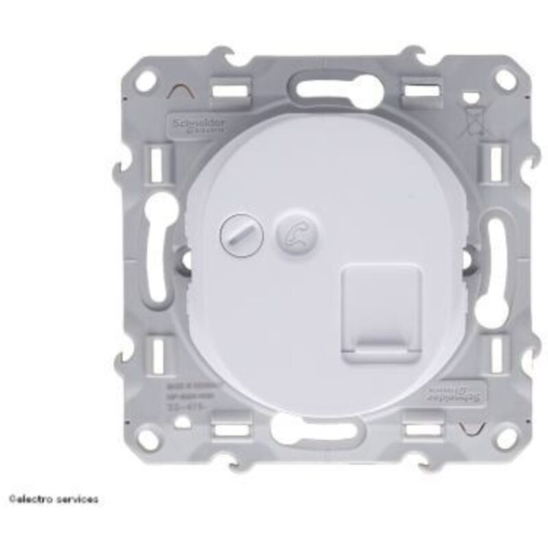Prise RJ45 ovalis schneider blanc Schneider Electric S320476