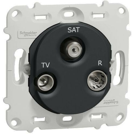 Ovalis - prise TV/R/SAT - sans plaque de finition -Anthracite (S461461)