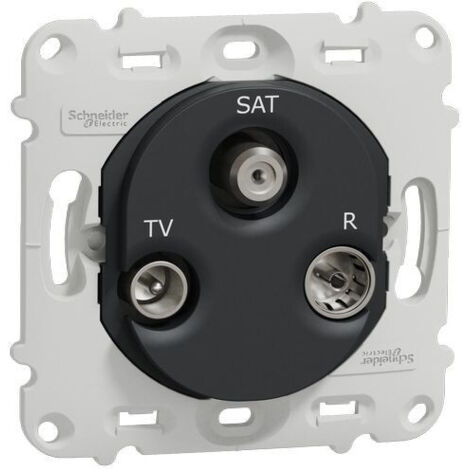 Ovalis - prise TV/R/SAT - sans plaque de finition -Anthracite (S461461)