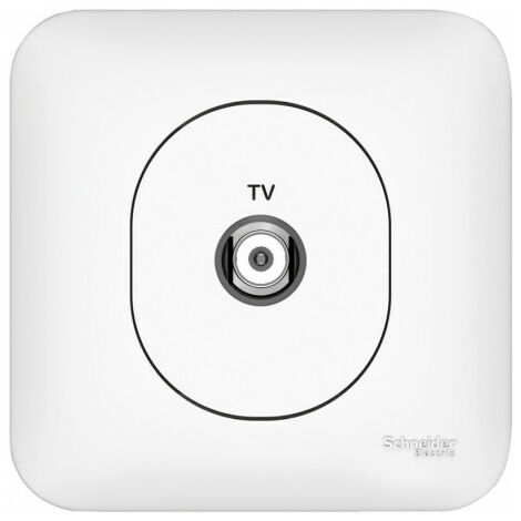 Ovalis Prise TV simple, Schneider Electric ref. S262405