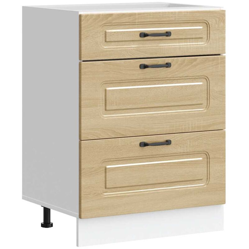 Vidaxl - Kitchen Base Cabinet Kalmar Sonoma Oak Engineered Wood
